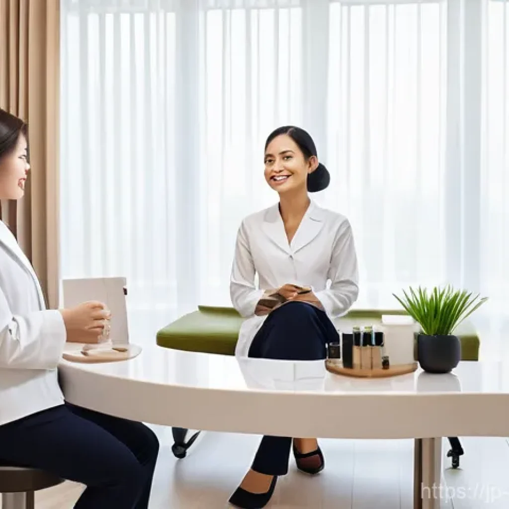 피부관리 고객 불만 해결 사례 - **Prompt 1: Empathetic Consultation & Trust Building**
    "A cozy and elegantly designed private co...