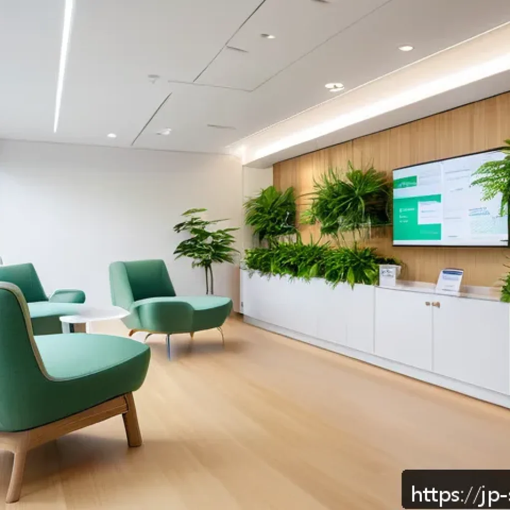 피부관리사의 클리닉 개업 준비 사례 - A modern Japanese medical clinic interior designed for comfort and cleanliness, featuring bright whi...