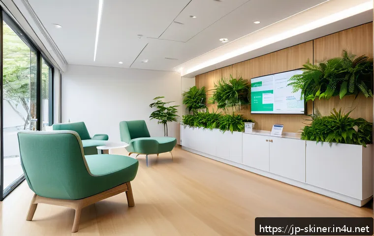 피부관리사의 클리닉 개업 준비 사례 - A modern Japanese medical clinic interior designed for comfort and cleanliness, featuring bright whi...